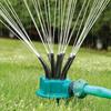 Garden Watering Sprinkler with Multiple Adjustable Spray Nozzles for Lawn and Plant Irrigation Outdoor Use with Spike Base for Stability