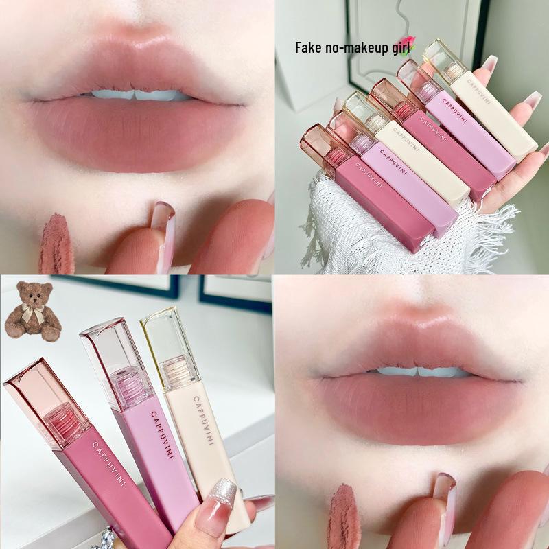 Cappuvin Art Velvet Matte Lipstick - Long-lasting, Waterproof, Non-fading, Non-stick.