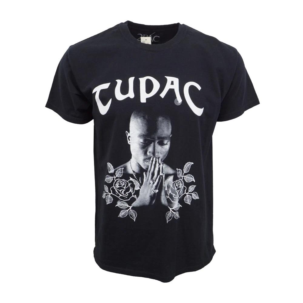 Poetic Justic Tupac Rose Prayer Hand T Shirt S