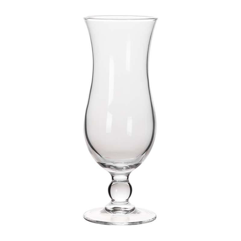 Tulpenförmiges Transparentes Getränkeglas – Hoher Stiel für Saft, Milchtee, Cocktails und Kaltgetränke.