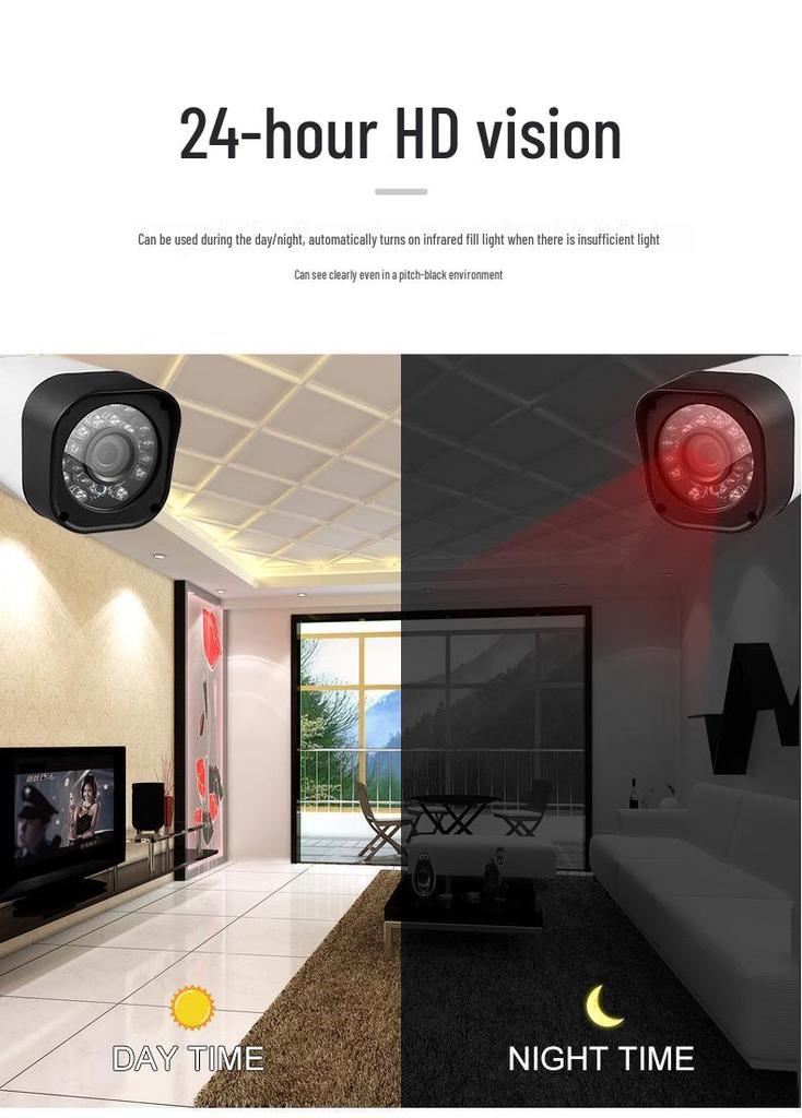 AHD CCTV Surveillance Kit: 4 or 8 Camera Set for Monitoring