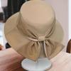 Summer Bow Tie Fisherman Hat Outdoor Women Bucket Hat 2024 Beach Sun Cap