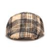 British Style Contrast Color Plaid Beret Women's Spring Summer Paintsman's Cap Men's Peaked Cap
