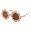 Fresh Cute Sweet Trendy Flower Round Fashion Sunglasses, Boys Girls Outdoor Sports Vacation Travel Supply Photo Prop Eyewear