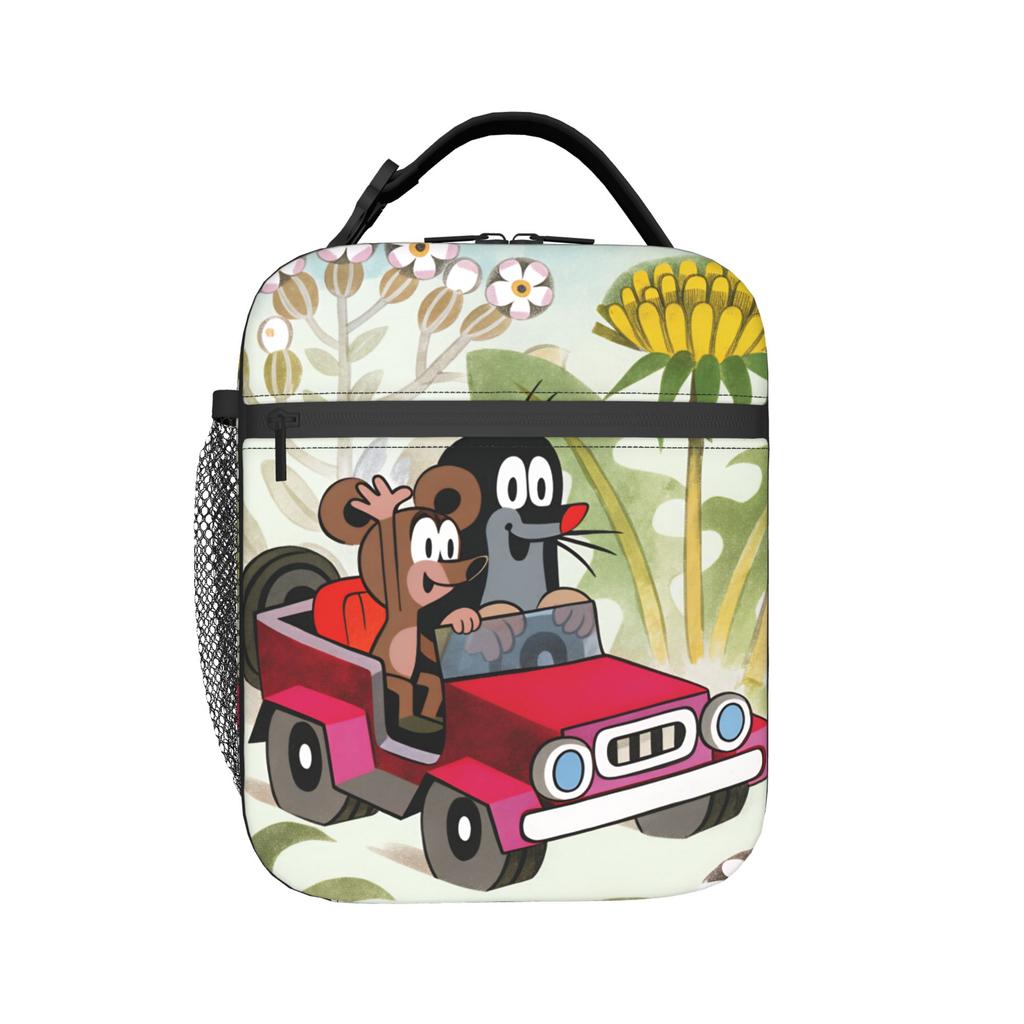 Czech Cartoon Krtek Mole Lunch Bag For Adult Lunch Box Casual Picnic Cooler Bag Portable Zipper Oxford Thermal Lunch Bags