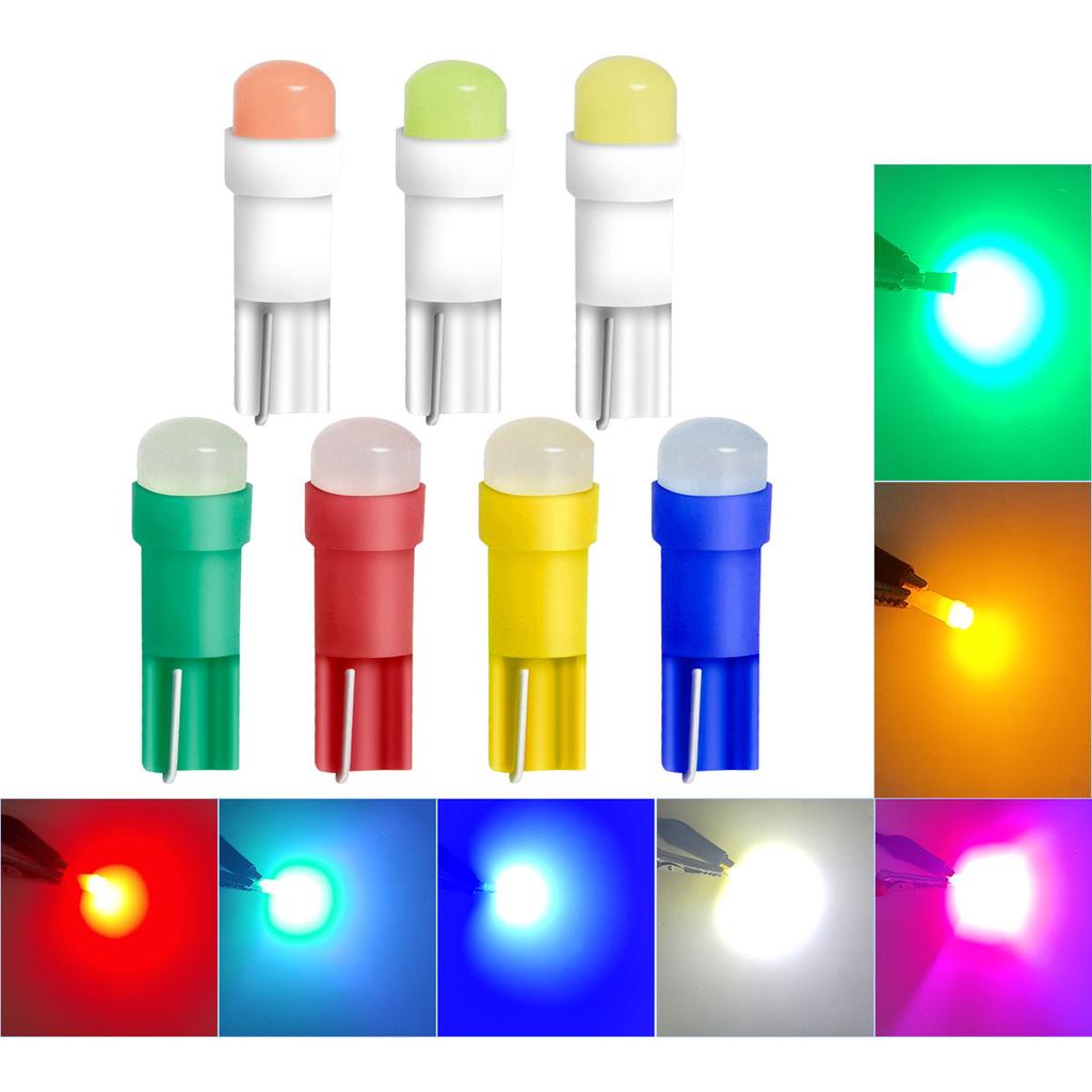 10PCS T5 LED Lights W1.2W W3W LED Car Interior Light Auto Side For Car Turn Signal Dome Door Reading Backup Clearance Lights Back Up Lights 1