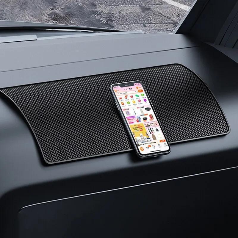 Heat-Resistant 1pcs Car Dashboard Non-Slip Mat Sticky Pad for Phone & Fashion Glasses Holder Fit for Cars/Trucks/SUV Easy Clean Car Interior Organizer