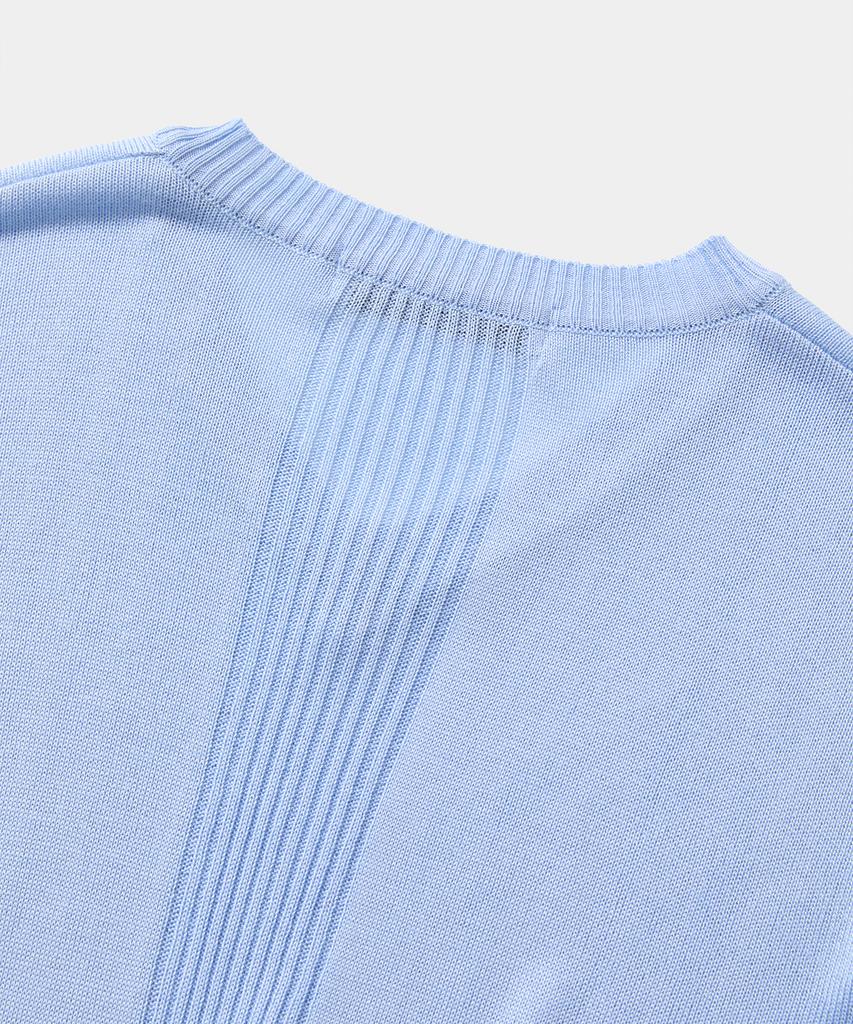 Laikeueomojeu Line V-Neck Knit_Light Blue