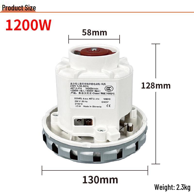 Festo Moca Wall-Mounted 1200W Vacuum Cleaner Motor & All-Copper Household Grinder Accessories