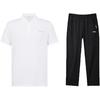 Ice Silk Cool Comfort Short Sleeve Quick Dry Breathable Running Long Pants Casual Sports Suit Unisex Sports Suit YYKV135-1+YPLV043-1