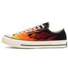 Chuck Taylor All Star 70 Chuck 70 Flame Trend Low-Top Espadrilles Unisex Black