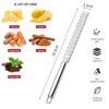 Stainless Steel Long Handle Cheese Grater for Baking Zesting Lemon Fruit Ginger Garlic with Hanging Hole Kitchen Gadget Multi
