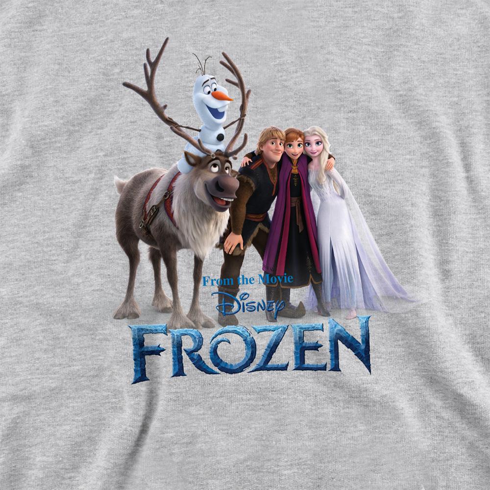 Frozen Childrens/Kids Elsa Anna Kristoff Olaf Group Photo Heather Pullover Hoodie