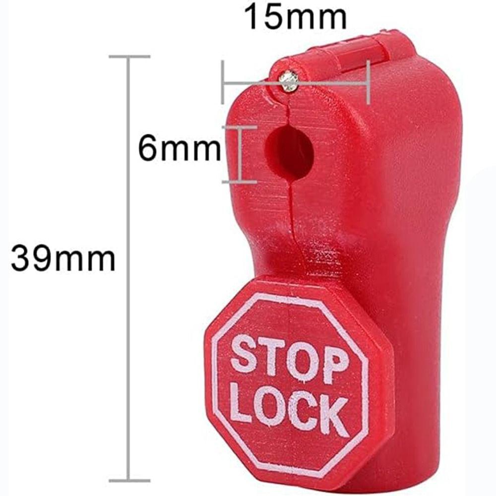 50Pcs Plastic Security Lock 6mm Anti-Theft Locks Useful Pegboard Hook Lock  Retail Shop