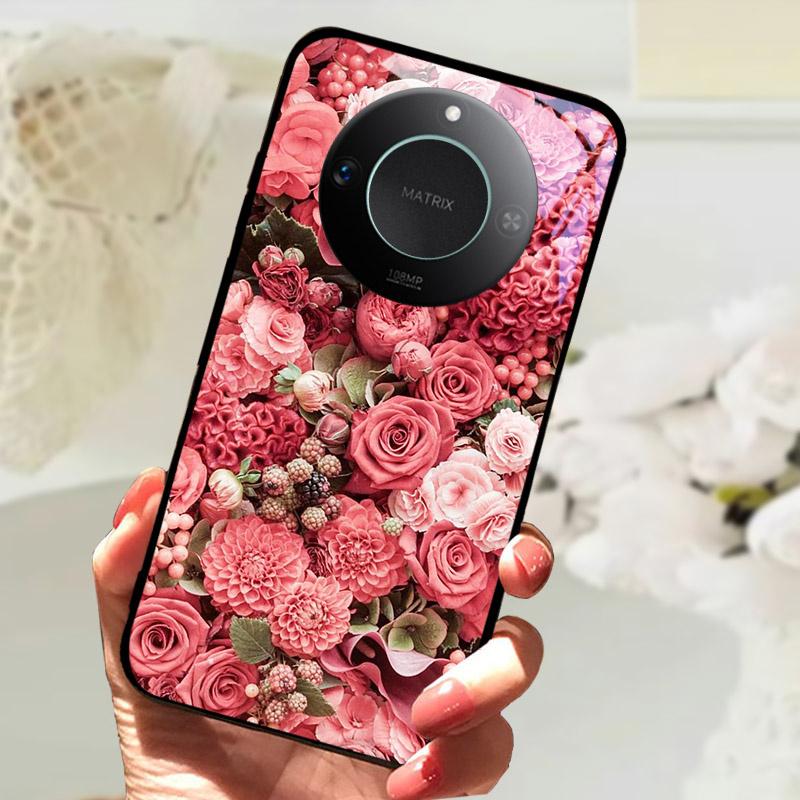 For Honor X9C Smart Case Cover Fashion Luxury Cool Animals Painted Fundas For Honor X9C Smart Tempered Glass Phone Back Shell
