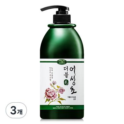 Double Mo Houttuynia Cordata Scalp Shampoo Floral Scent, 1L, 3 Units