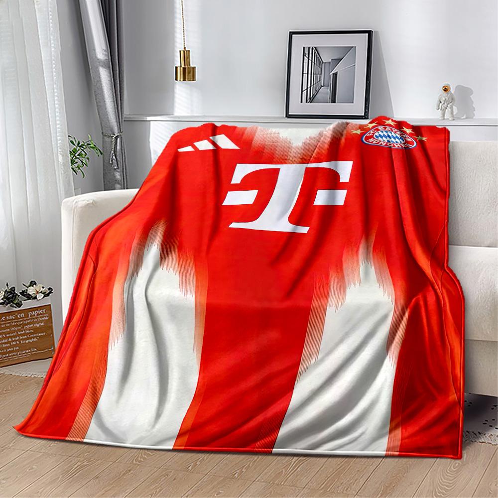 Bayern Munich Blanket Soft & Cozy Great for Seaside Bed Chair for All Occasions Playful Design Ideal Gift for Friends Family Couples Picnic