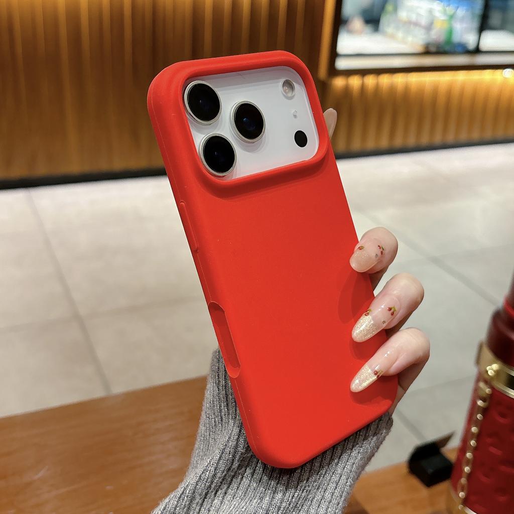 al For  Liquid Silicone Magnetic Case For For Iphone 17 Air 16 1 14 Plus 13 17 Pro Max Chinese New Year Red Soft Cover