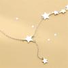 New Creative Beautiful Women Short Stars 925 Sterling Silver Jewelry Temperament Clavicle Chain Exquisite Necklaces XL125