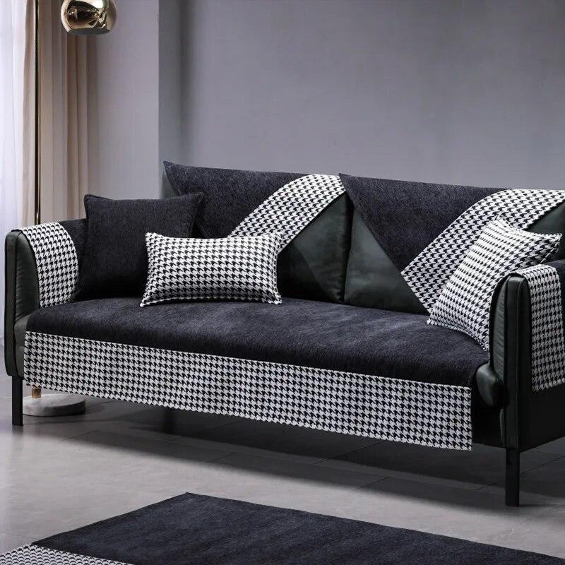 New Nordic Sofa Cover Pet Dog Kids Sofa Mat Combination Corner Couch Towel Non Slip Couch Slipcover Sofa Cushion for Living Room