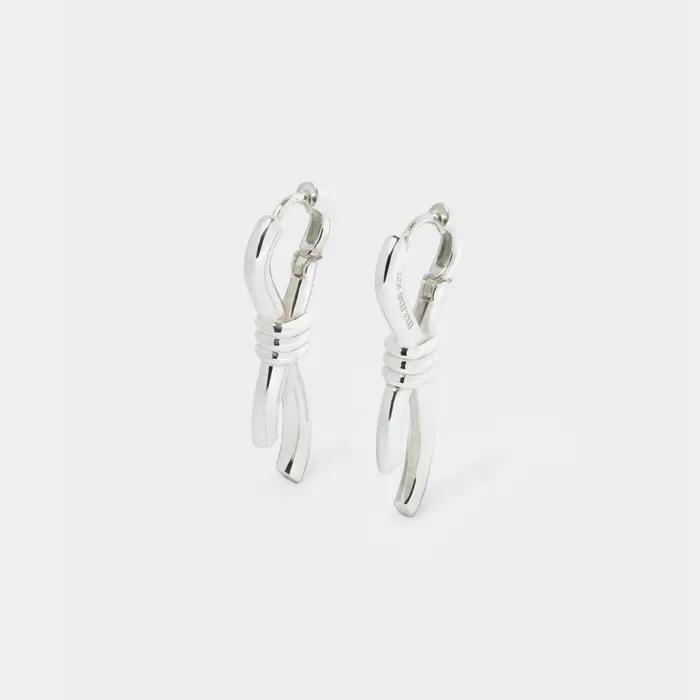 knot hoop earrings