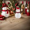 Snowman Candy Jar Glass Storage Container Lid Decorative Candy Can Christmas Party Decor Cute Snowman Sugar Container Holiday