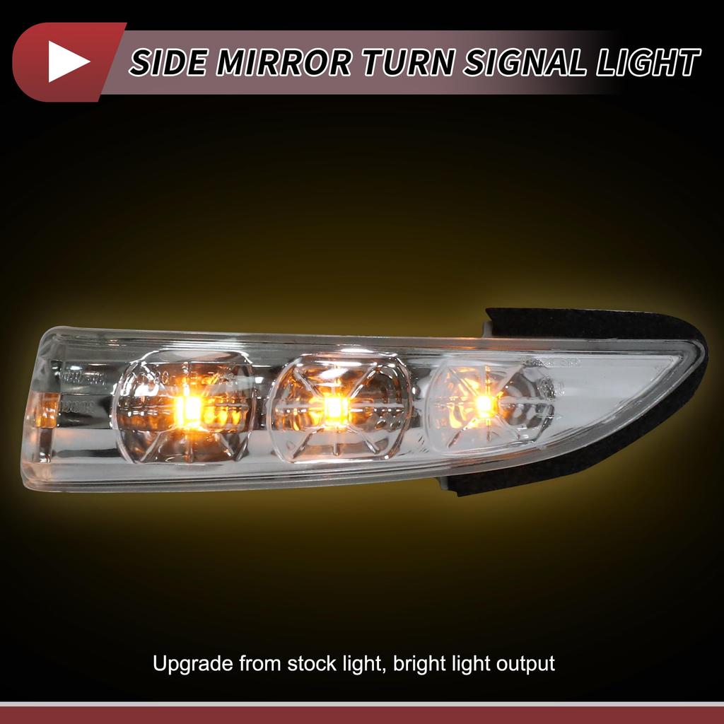 HEROFFIX Left LED Turn Signal Mirror Light for Hyundai Coupe Part 876132M000 GE-NESis (2008-2016), Number