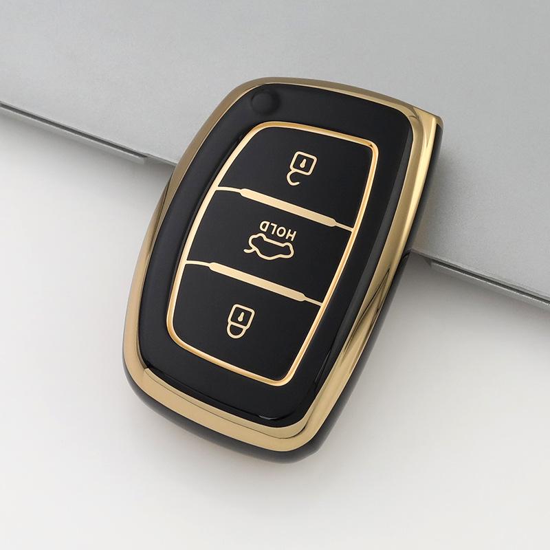 Modern Car Key Case for ix25, ix35, Sonata, Elantra, and Mingtu - Protective Shell Cover