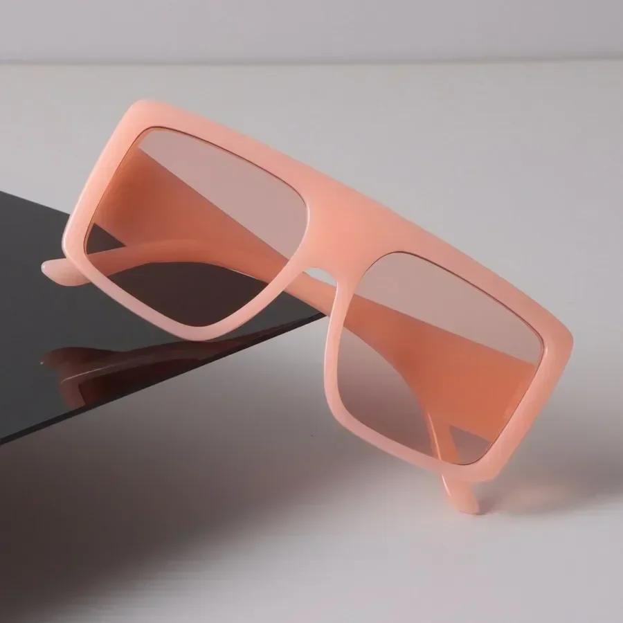 Mode Sonnenbrille Damen Herren Quadratisch Kunststoff Vintage Stilvoll Übergroß Damen Sonnenbrille Retro Urlaub