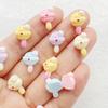 30Pcs Cute Mini Cartoon Colorful Rabbit Lollipop Nail Art Resin Designer Charms DIY Craft For Nail 3D Decorations Jewelry