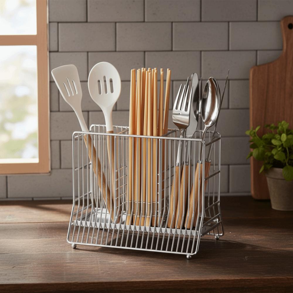 Large Capacity Cutlery Drying Basket Moisture-proof Chopstick Drying Rack  Countertop