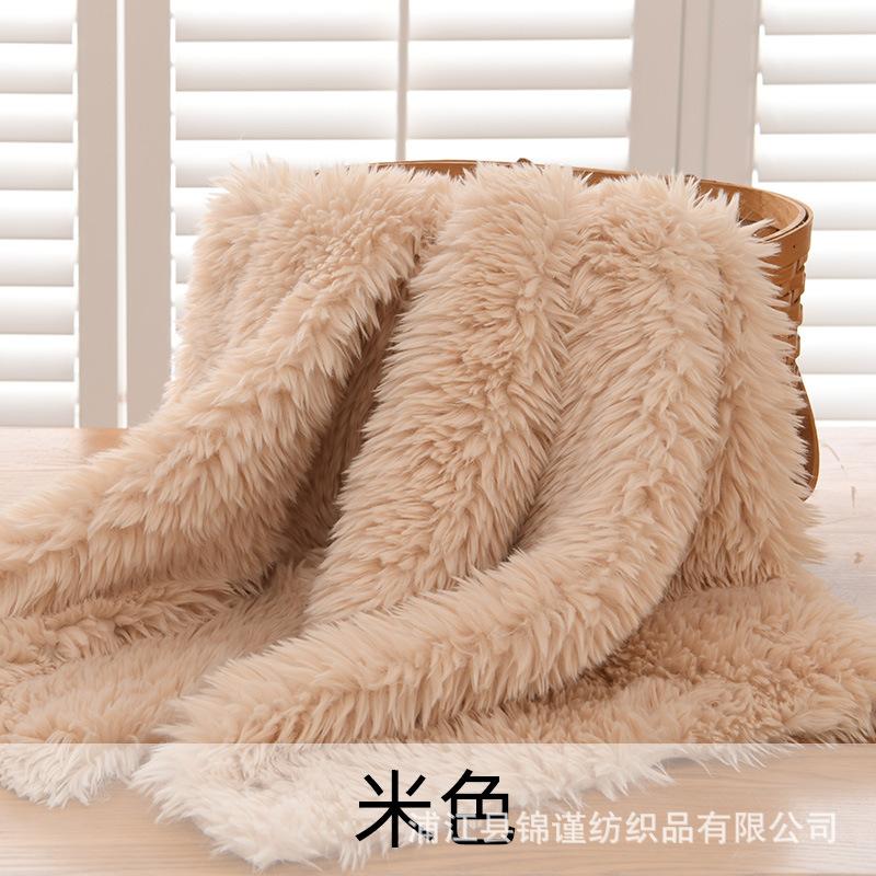 Plush Curly Fabric Soft Thickened For Monster Toys Pillow Hat Doll Handmade Diy Po Background Decoration Fabric Multi-Purpose