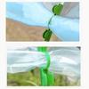 50 Pcs Greenhouse Arch Frame Clips Double Head Plastic Clips Heating Press Film Clamps for Greenhouse Film Arch Tubes