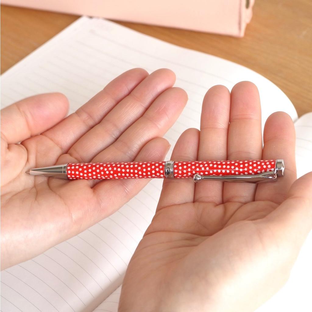 Mino Washi Ballpoint Thin Japanese Made In Twist Yuzen Handcrafted by 32 Designs Pen, Oil-Based, 0.7mm, Barrel, Pattern, Japan, Style, High-Quality