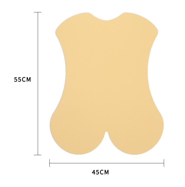 

Утолщенная двухсторонняя силиконовая кожа для практики татуировки - Вся спина 56*45*0.32CM Full Back грязно-белый