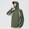 Mark Fairwhale Men's Color Block Hooded UV Protection Sun Jacket