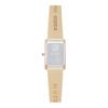 Seiko 30m Waterproof Fashion Patek Quartz Leather Strap Women's Watch White Dial STPR076