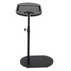 C Shaped Side Table Adjustable Height Versatile 360 Degree Rotation Wooden C Shaped Coffee Table