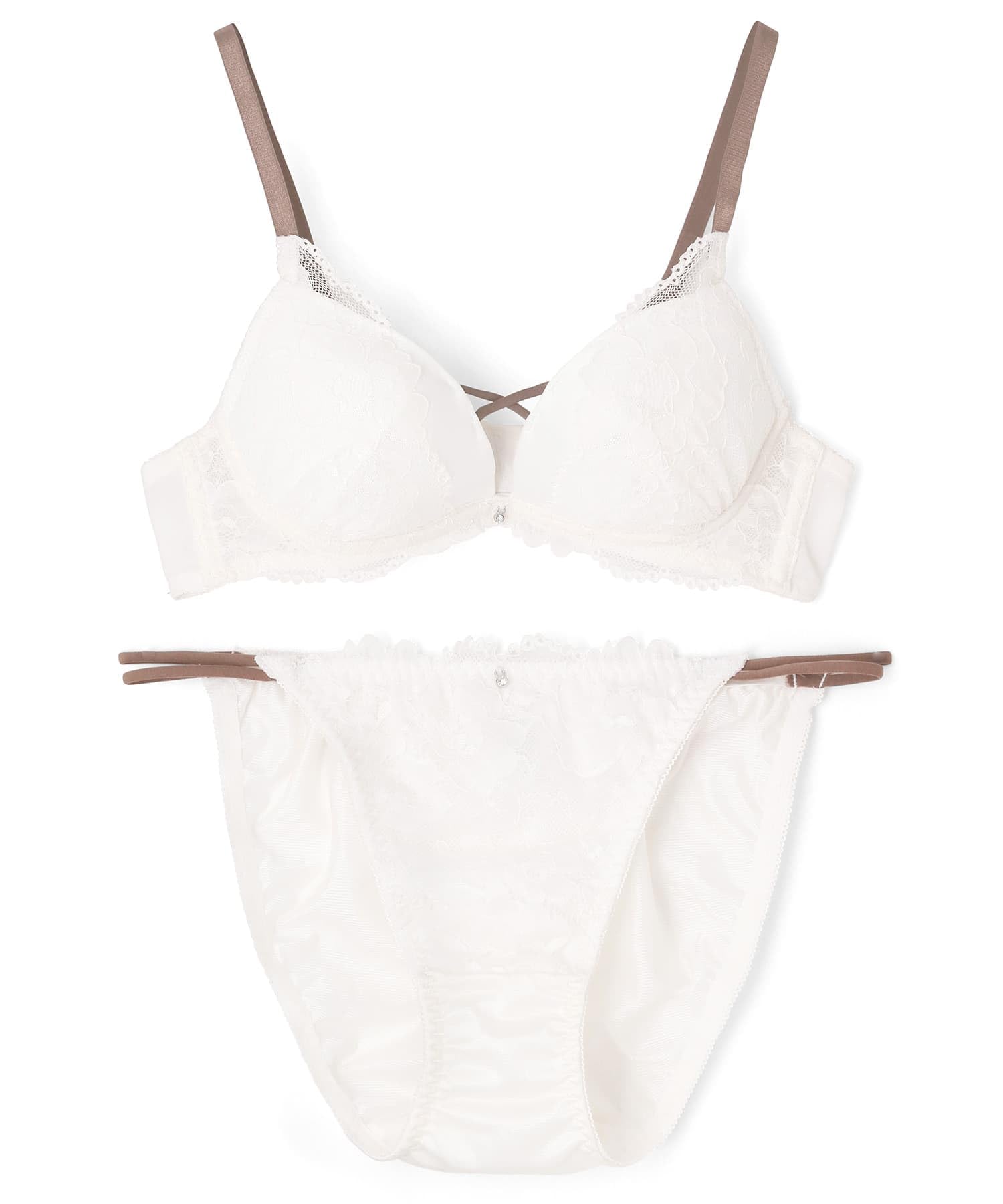 

Комплект нижнего белья Nozari Pure Lacy Комплект бюстгальтера и трусиков F65 [Комплект из 3 предметов] [Чистое желание] и трусики Т-бак, 57-33-25-1540, Женский, Слоновая кость, слоновая кость