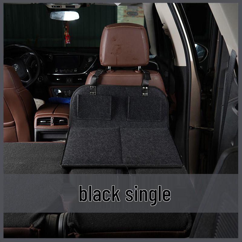 Foldable Rear Car Travel Bed & Headrest Extension for Camping