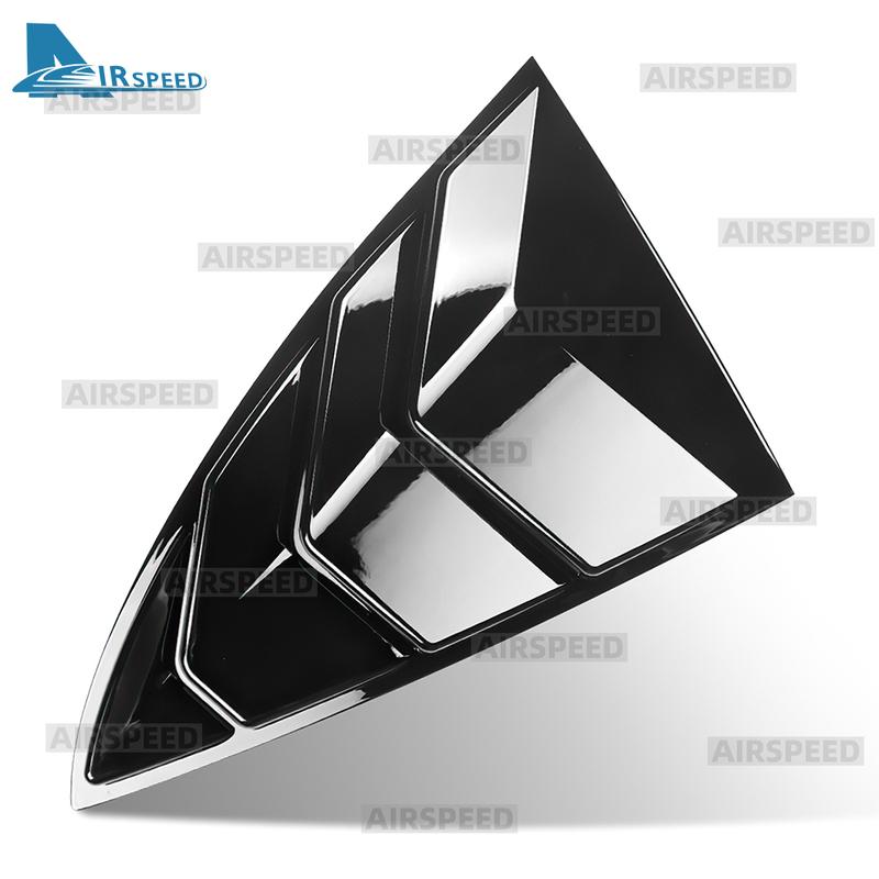 ABS Rear Car Window Shutter Cover For Tesla Model Y Juniper 2026 2025- Louver Side Vent Trim Triangle Modified Accessories