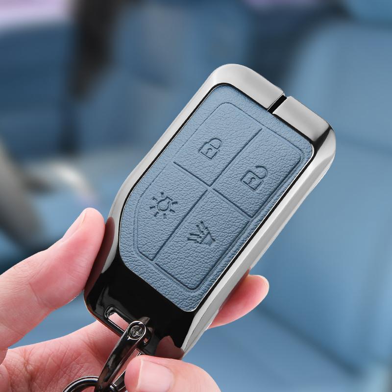 Asv9 Zine Alloy Car Key Case Cover Shell Holder For Volvo FH16 RC FM EVRO 6 Fh CARGO 555 FM Heavy Truck Key Full Protection Accessory