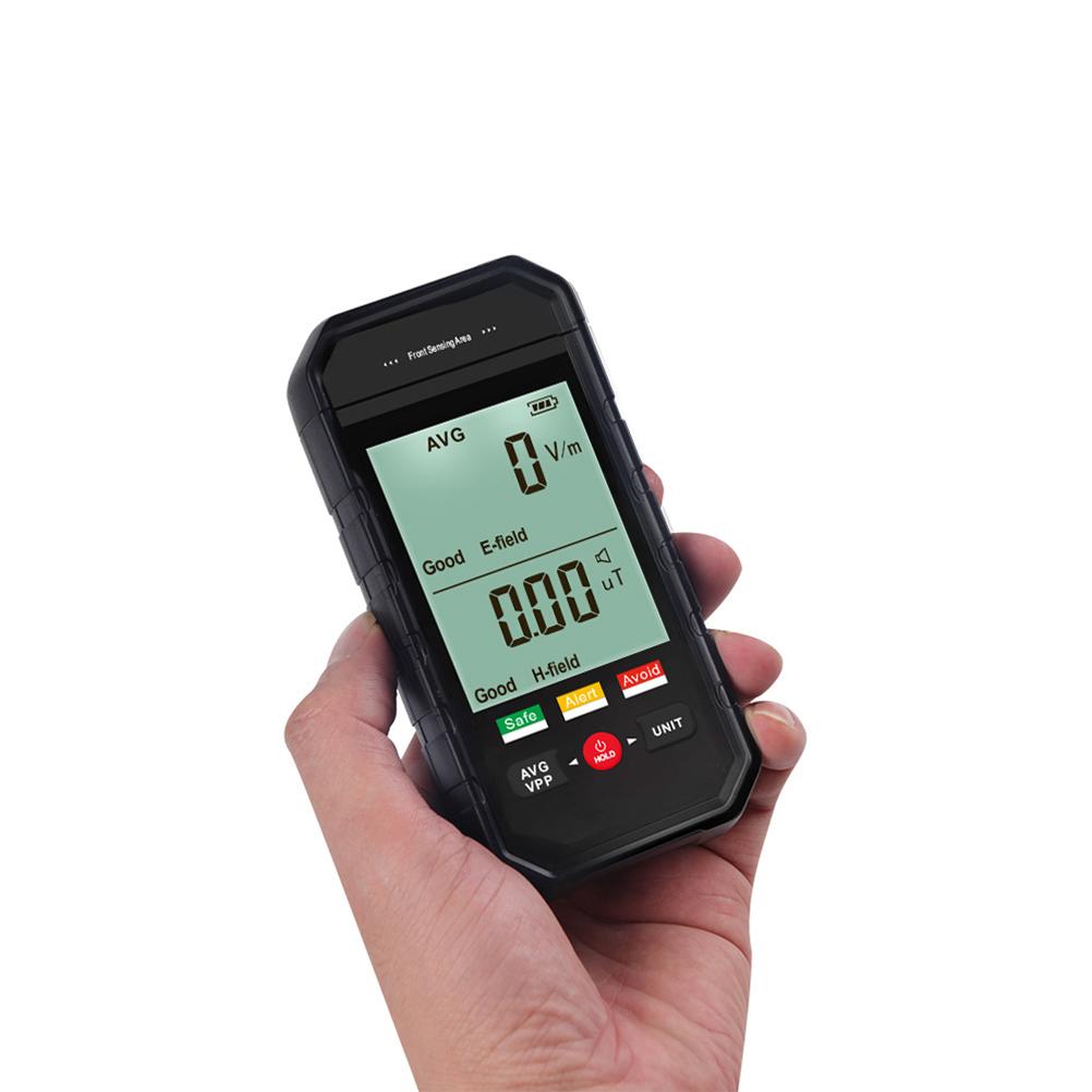 ET925 Large Screen Handheld Electromagnetic Radiation Detector with 3 Color Lights