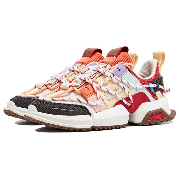 Li Ning Pangu CNY "Daily Prosperity" Shock Absorbing Non-Slip Wear-Resistant Breathable Lightweight Low-Top Sports Casual Shoes AGLR139-1