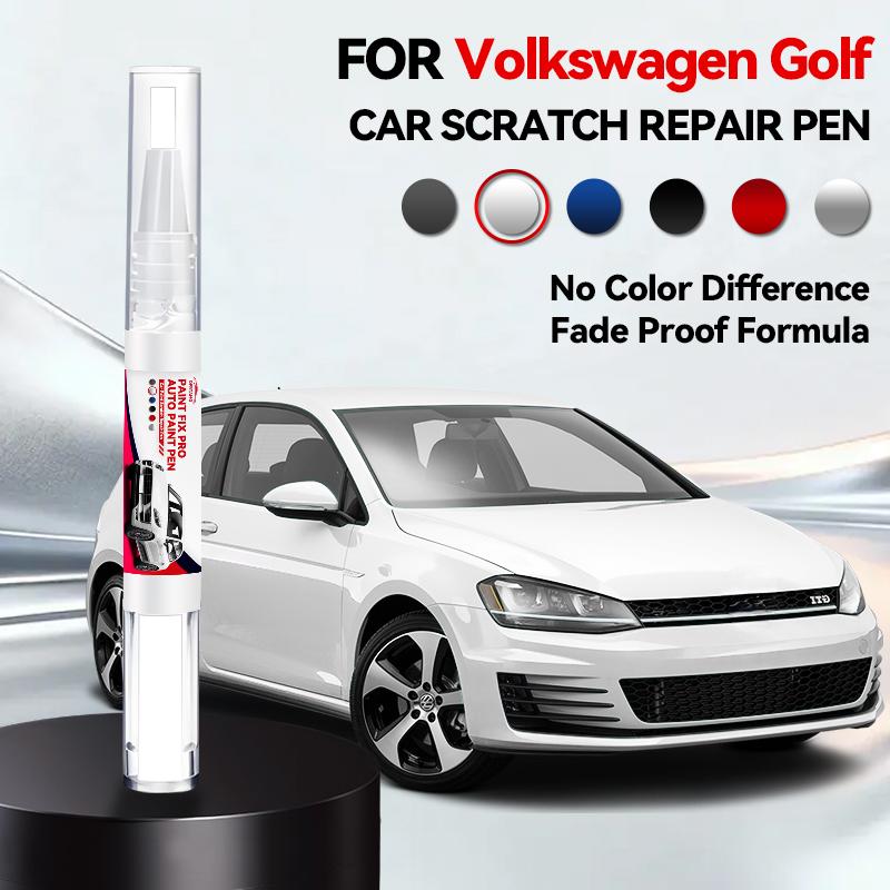 For Volkswagen Golf 1974-2025 A2 A3 A4 A5 A6 A7 A8 Paint Repair Brush Touch Up Scratch Remover DIY Auto Accessories Black White