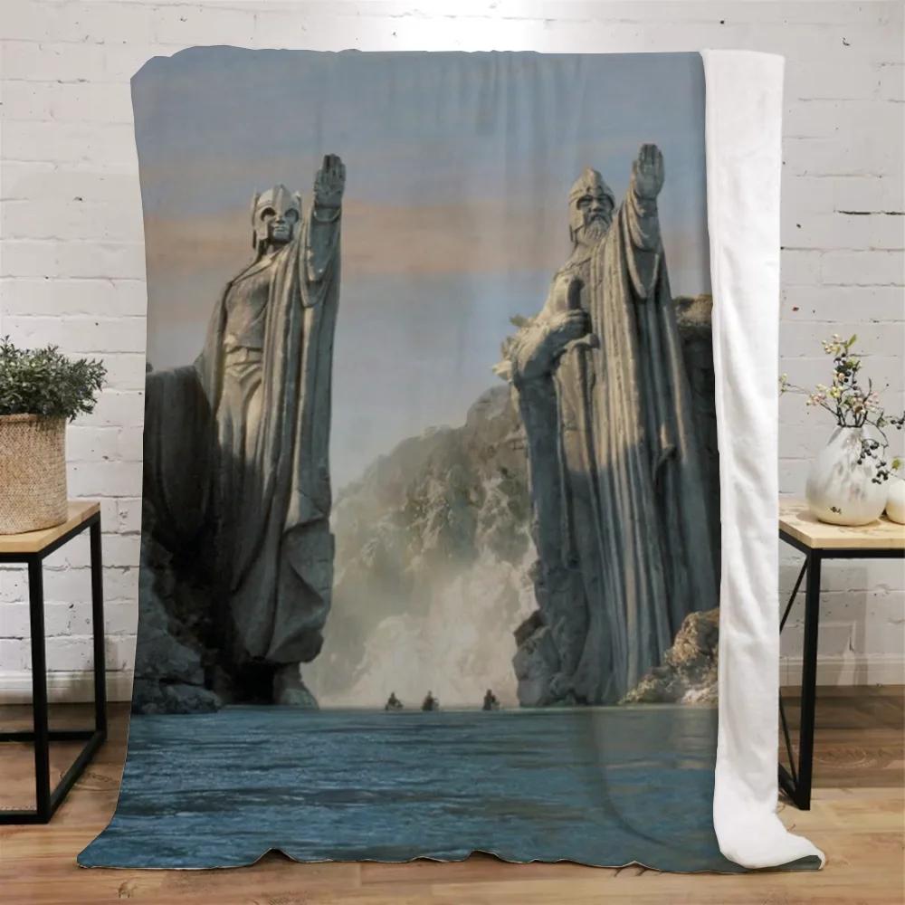 The Lord of the Rings Fleece Throw Blanket for Sofa Decoration Bed Blankets King Size Home Interior Knitted Plaid Luxury Bedding