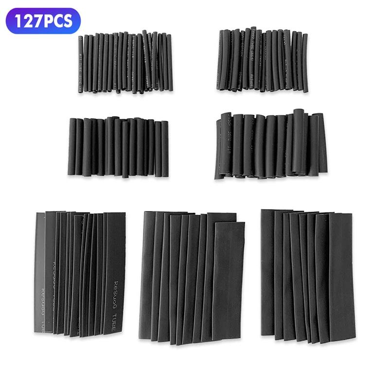 Heat Shrink Tube Insulated Sleeving Tubing Set Car Wire Wrap Heat-shrink Tubing Wrapping Kit Wire Wrap Cable Hot Air Gun 2:1
