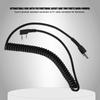 2 Pin To 5 Pin Coil Cord Cable for HYT Relm Two Way Radios and Headsets