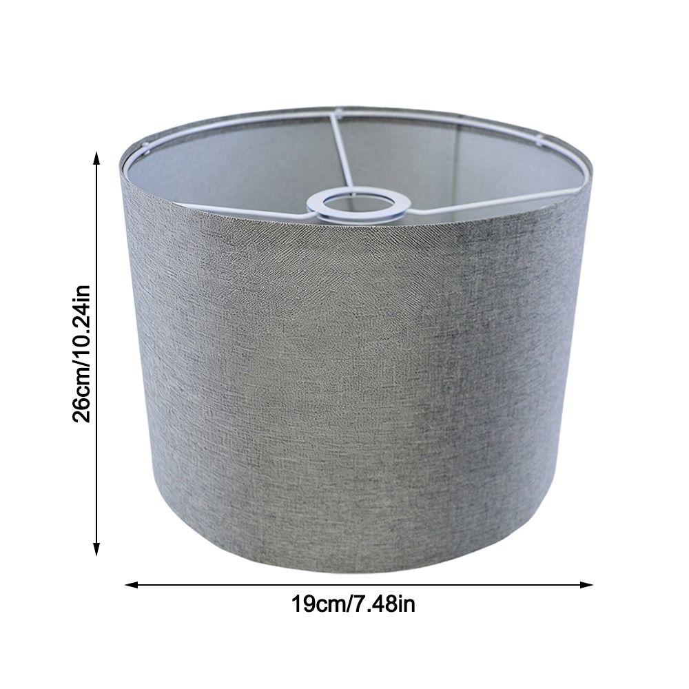 Modern Style Linen Small Lamp Shades Neutral Tone Minimalist Lamp Shade Adapter Beige Color Lamp Shade Ring Lighting Accessories