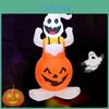 Colorful Halloween Inflatable Ghost Pumpkin Yard Decor Led Lights